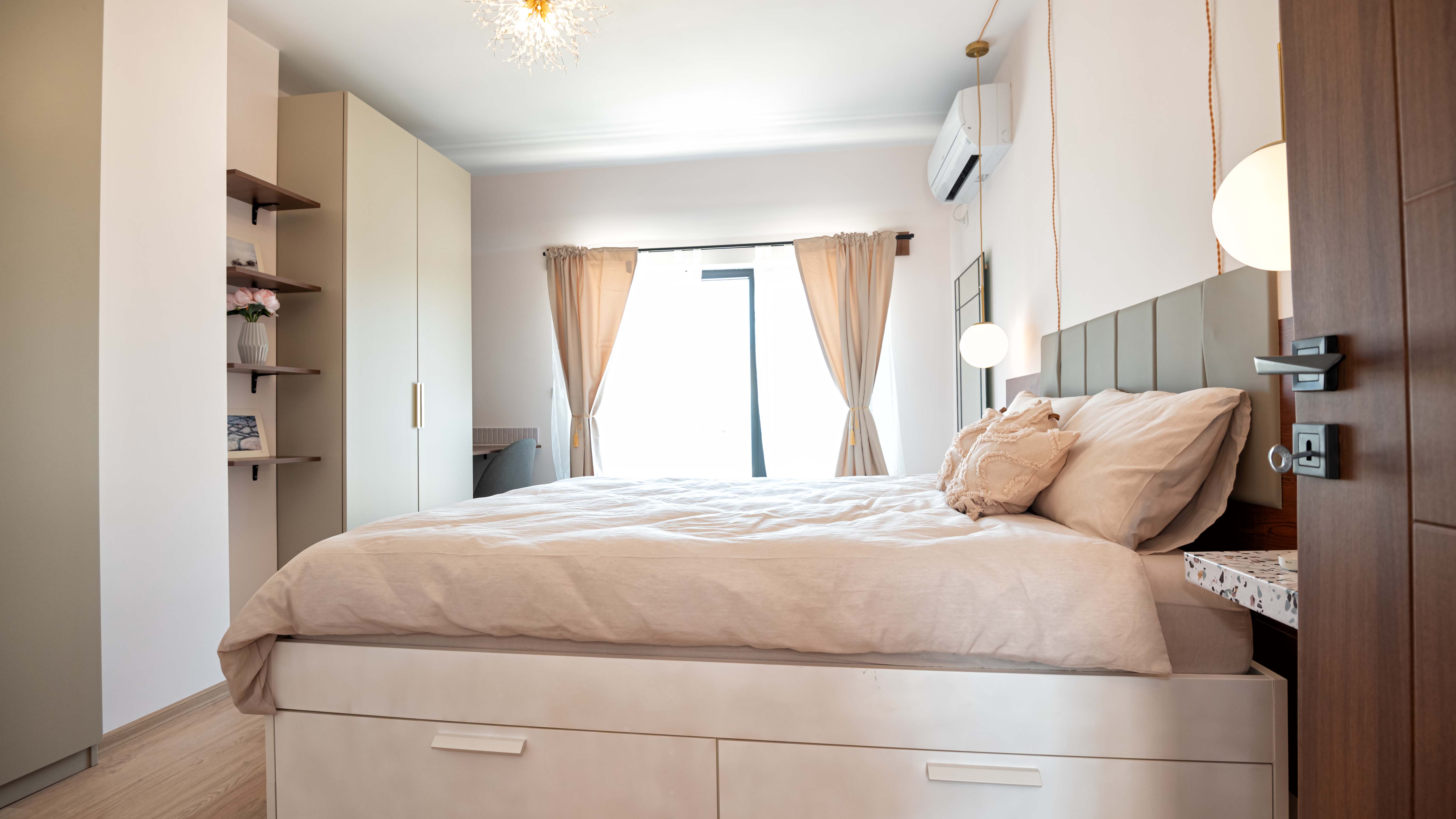 Modern Apartment — bedroom after renovation