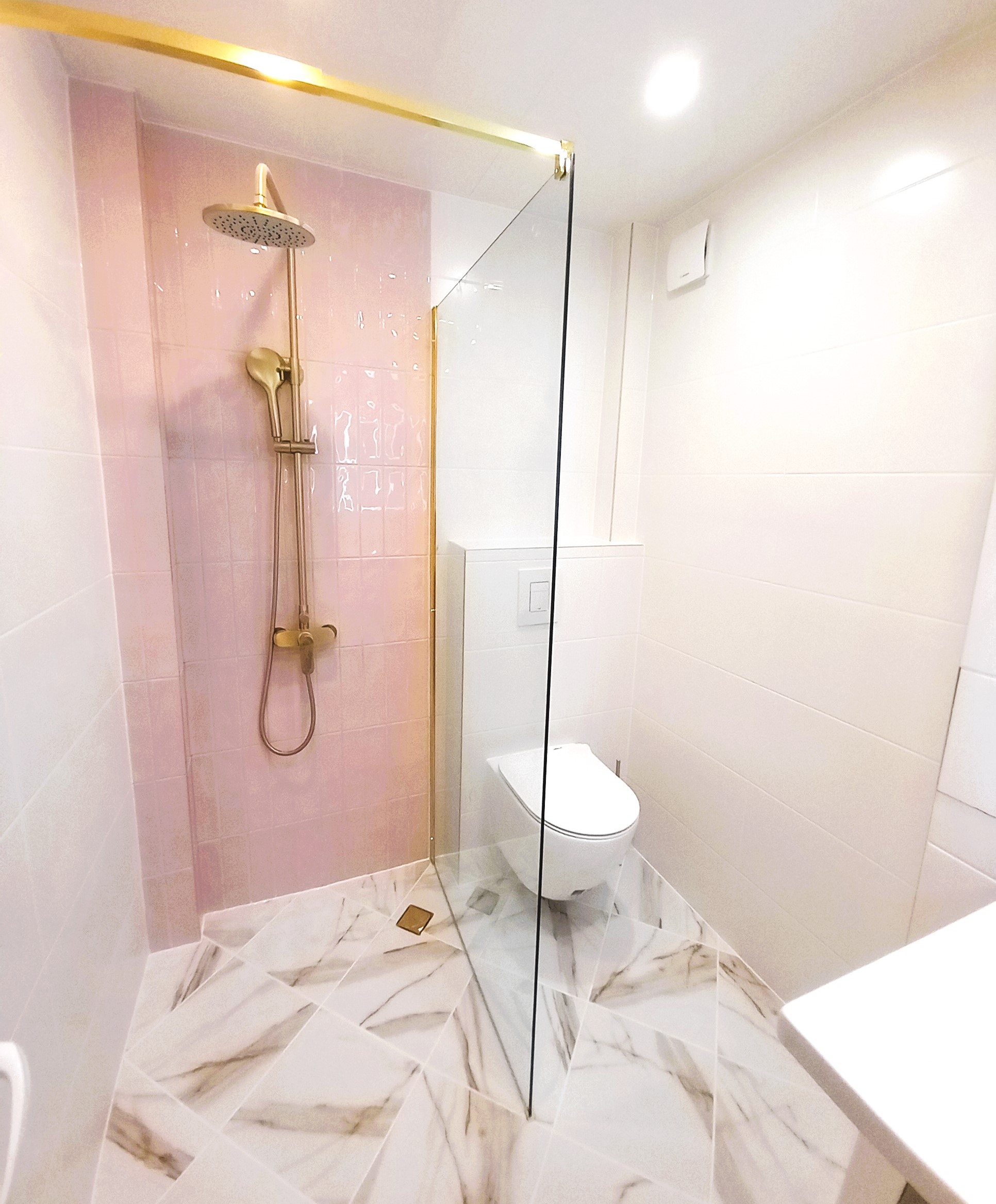 Boho-Chic Apartment — bathroom after renovation