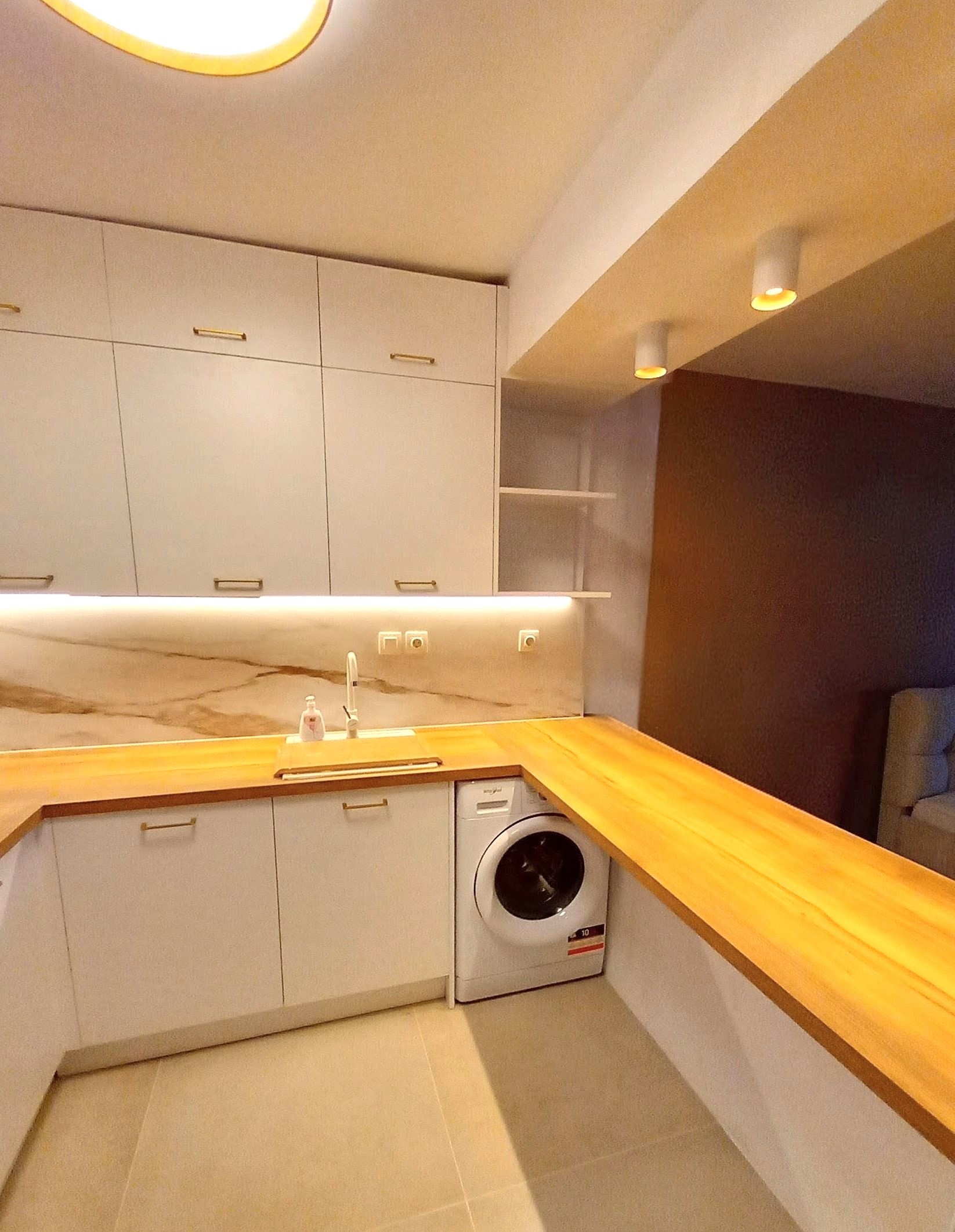 Boho-Chic Apartment — kitchen after renovation